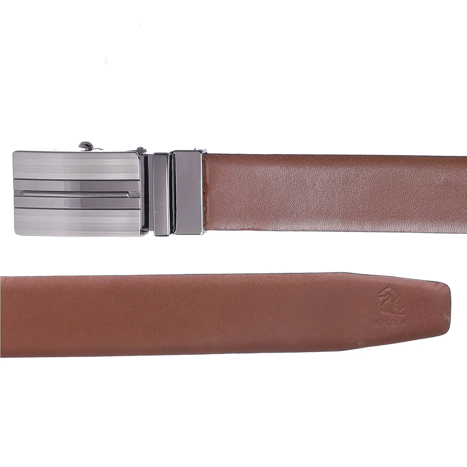 4197 Black & Tan Reversible Leather Belt for Men