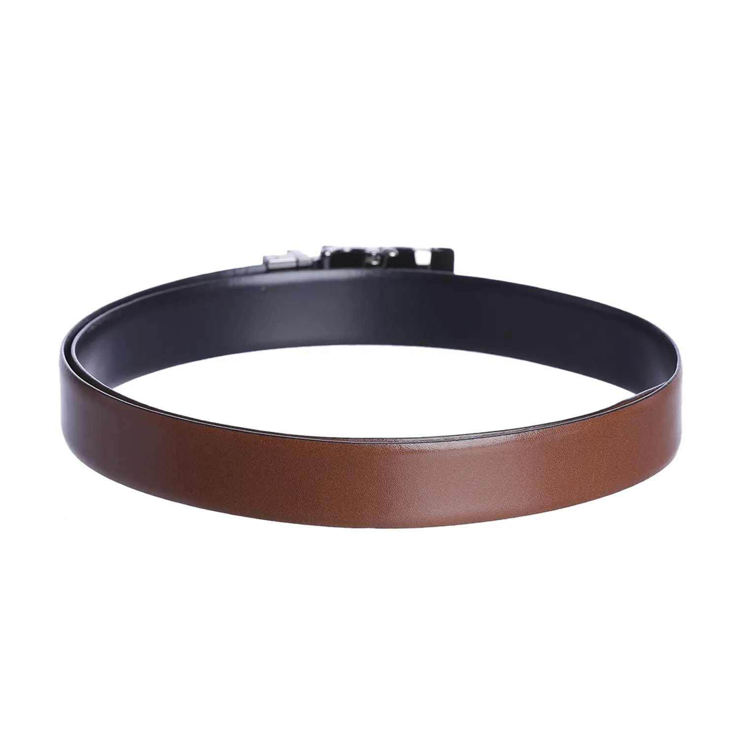 4197 Black & Tan Reversible Leather Belt for Men