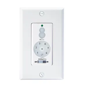 6-Speed DC Ceiling Fan and Light Wall Control with Reverse