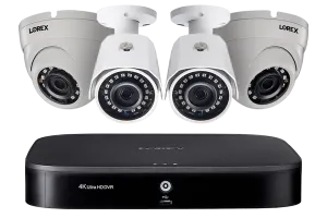 8 Channel 2K HD Security Camera System with 4 Super HD 2K (5MP) Outdoor Cameras, 120FT Color Night Vision