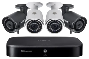 8-Channel Wired/Wireless System with 2 Wireless and 2 HD 1080p Resolution Security Cameras