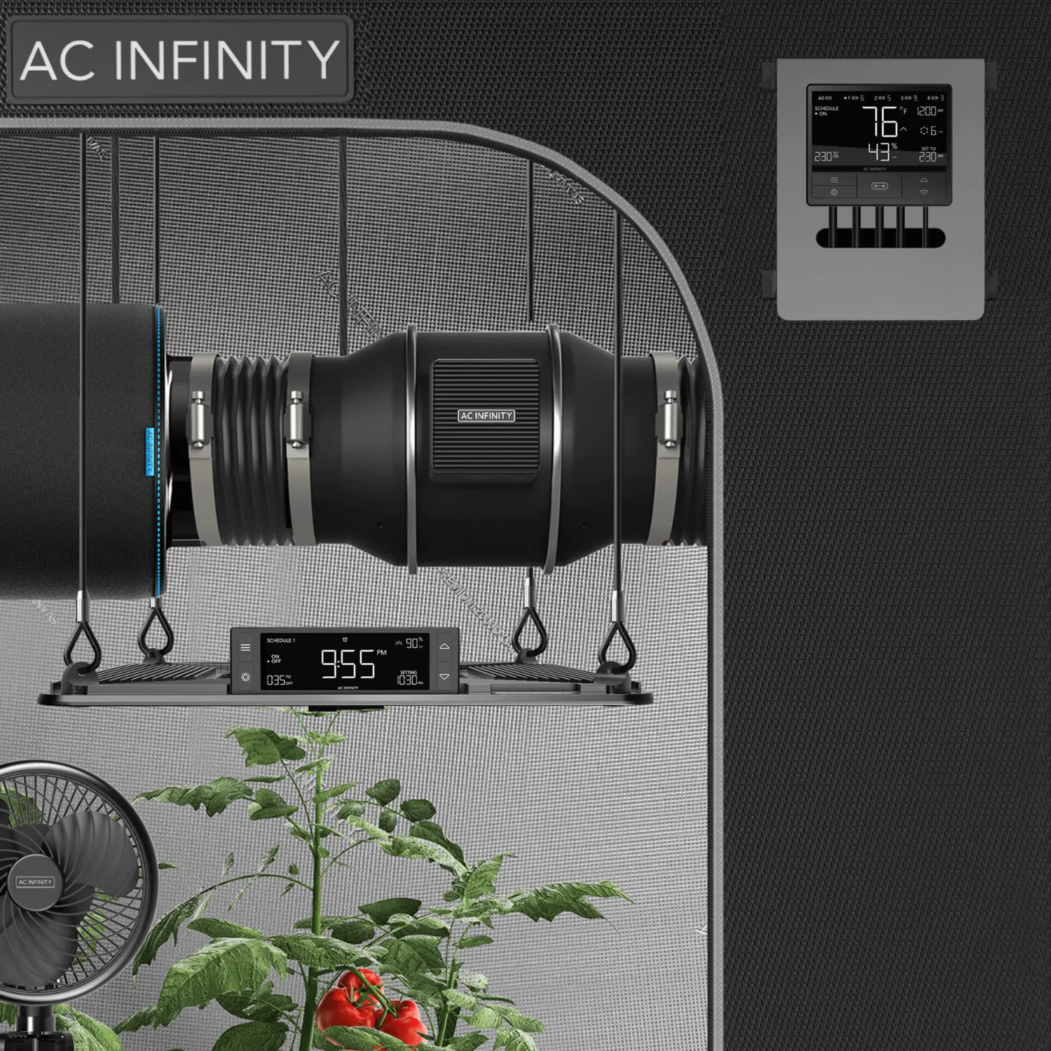 AC Infinity CONTROLLER 69, Independent Programs for Four Devices, Dynamic Temperature, Humidity, Scheduling, Cycles, Levels Control, Data App