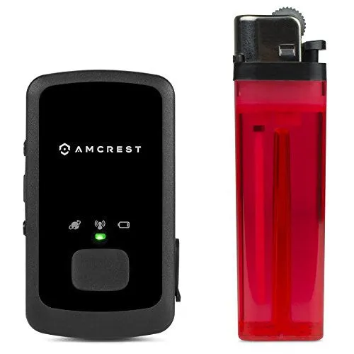 Amcrest AM-GL300 V2 Portable Mini Real-Time GPS Tracker - Unlimited Text Message / Email Alerts, Geo-Fencing, 7-10 Day Battery, No Contracts, Upgraded GSM