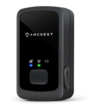 Amcrest AM-GL300 V2 Portable Mini Real-Time GPS Tracker - Unlimited Text Message / Email Alerts, Geo-Fencing, 7-10 Day Battery, No Contracts, Upgraded GSM