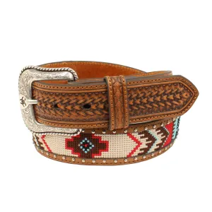 Ariat Mens Arrow Southwestern Inlay Belt 1-1/2"