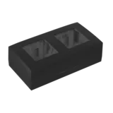 Audac WB45D/B Surface Mount Box Double - 45x45mm (Black)