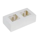 Audac WB45D/W Surface Mount Box Double - 45x45mm (White)