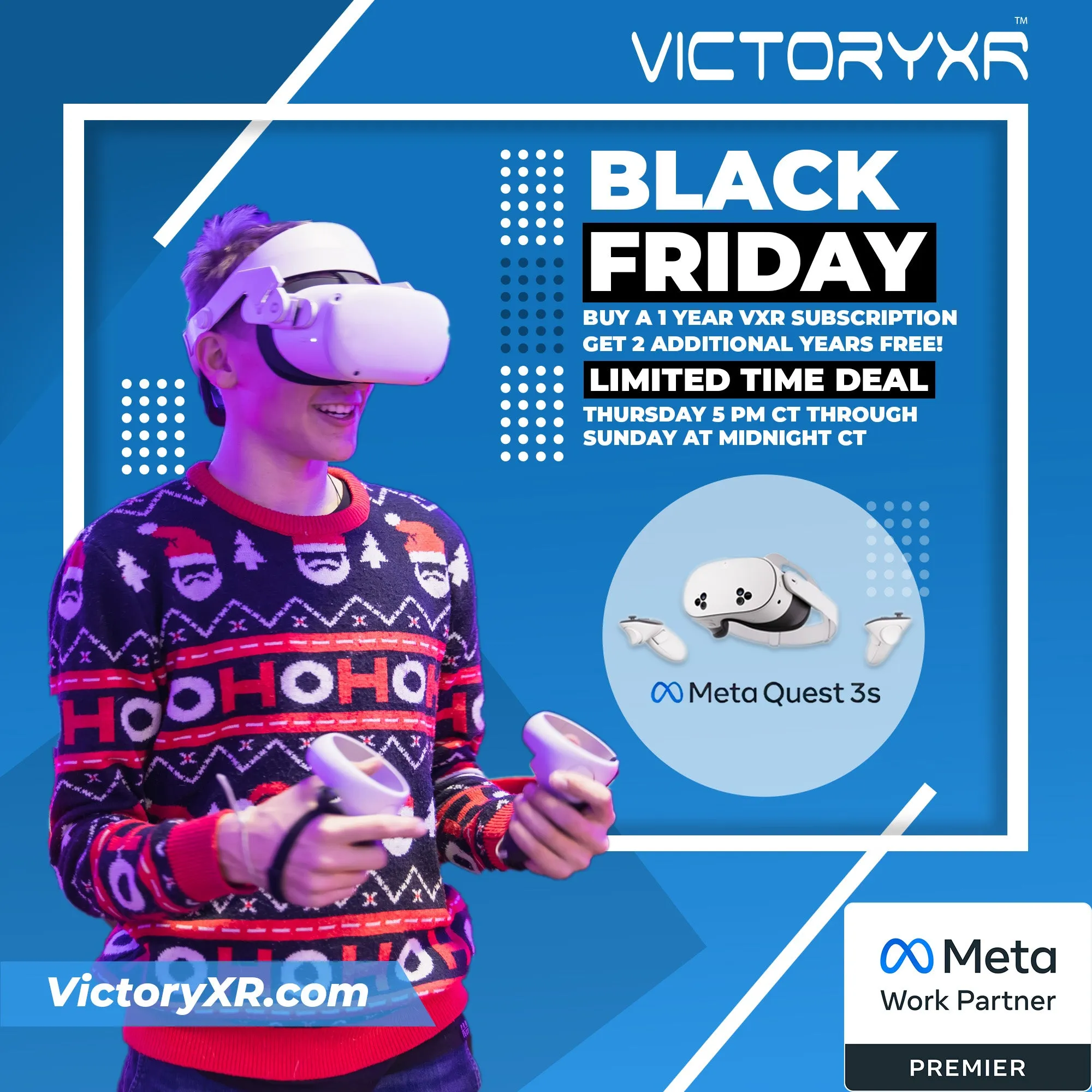 BLACK FRIDAY DEAL: VictoryXR Subscription with Meta Quest Headset