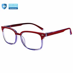 Blue Light Blocking Progressive Multifocal Reading Glasses - R/Clear