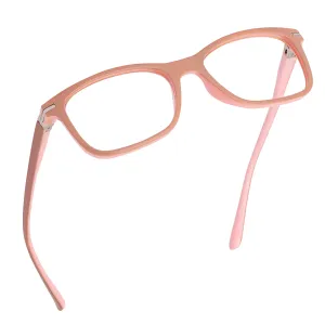 Blue-Light-Blocking-Reading-Glasses-Beige-Pink-0-25-Magnification-Computer-Glasses