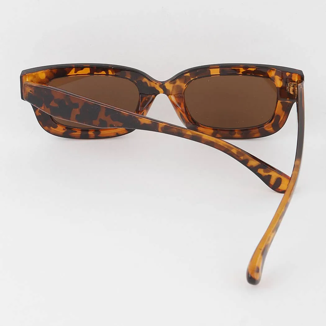 Bright Tinted Rectangle Sunglasses