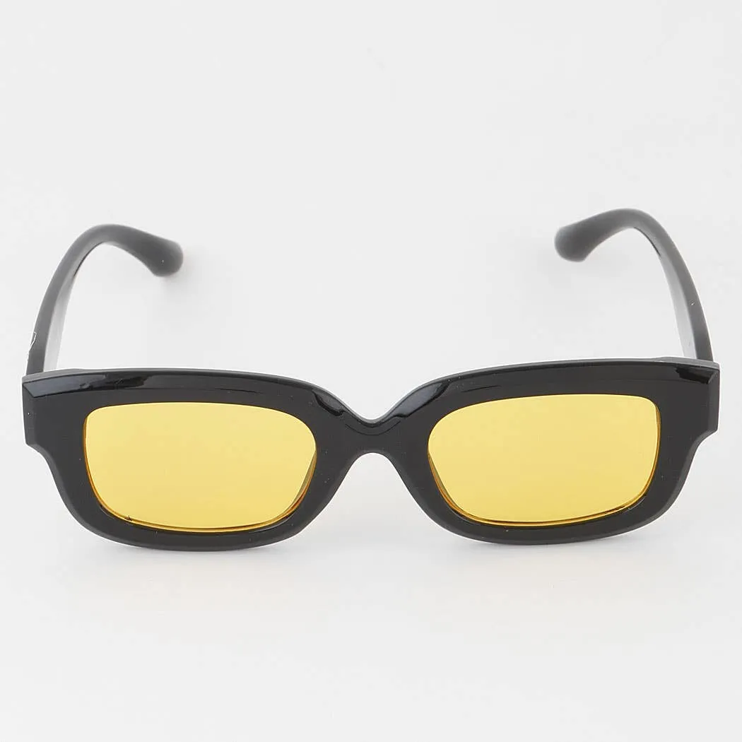 Bright Tinted Rectangle Sunglasses