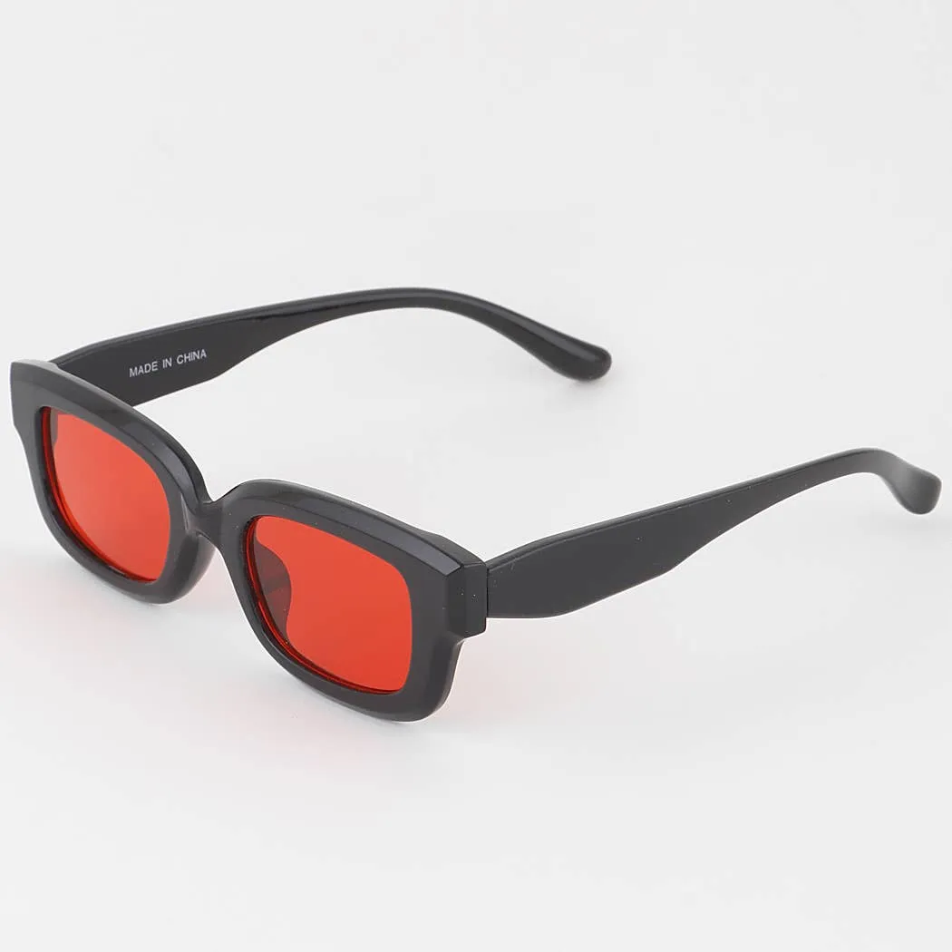 Bright Tinted Rectangle Sunglasses