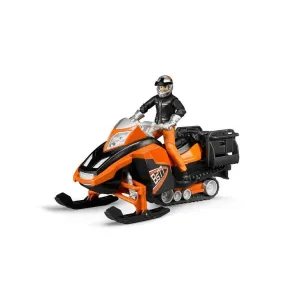 Bruder Snowmobile with Driver and Accessories