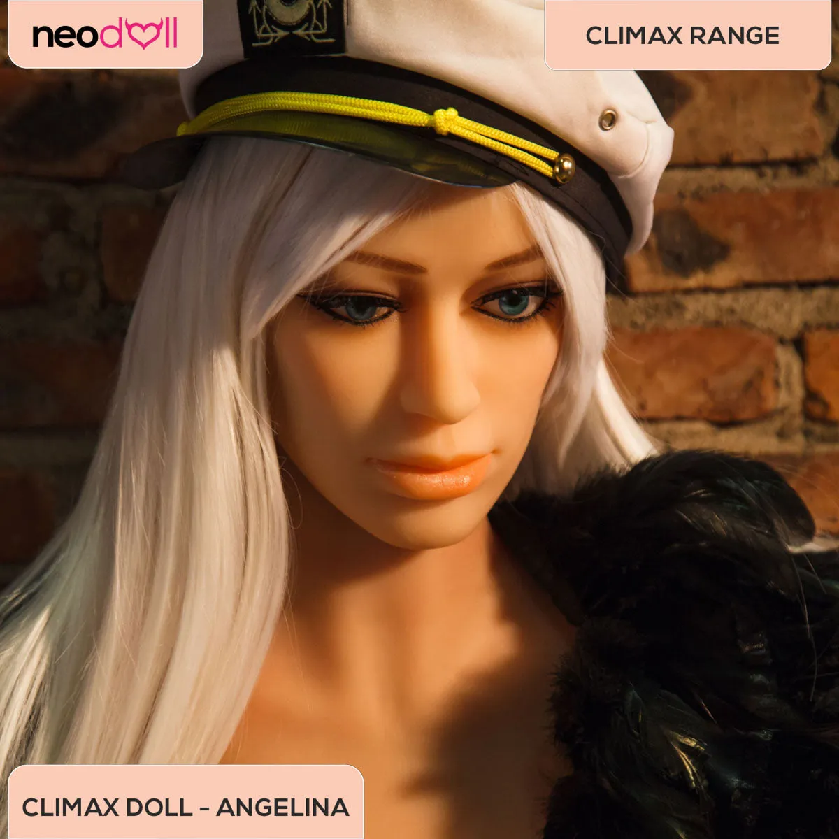 Climax Doll - Angelina - Realistic Sex Doll - Gel Breast - 158cm - White