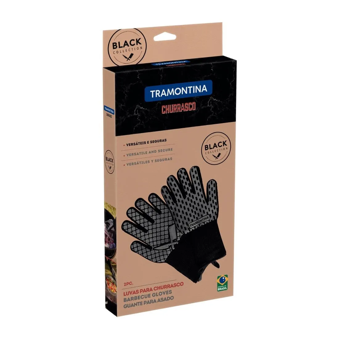 DP783 Tramontina Churrasco Gloves Black