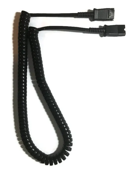 Extension cord for any Plantronics QD Compatible Headsets