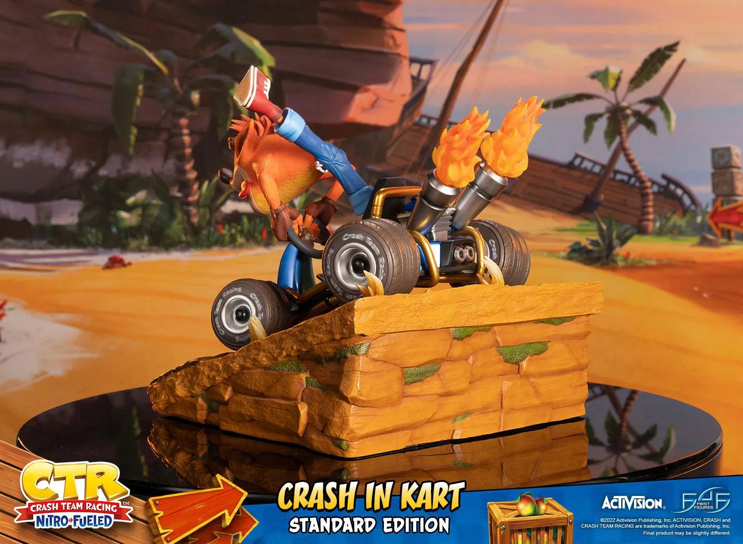 First 4 Figures Crash Team Racing Nitro-Fueled Crash in Kart Statue