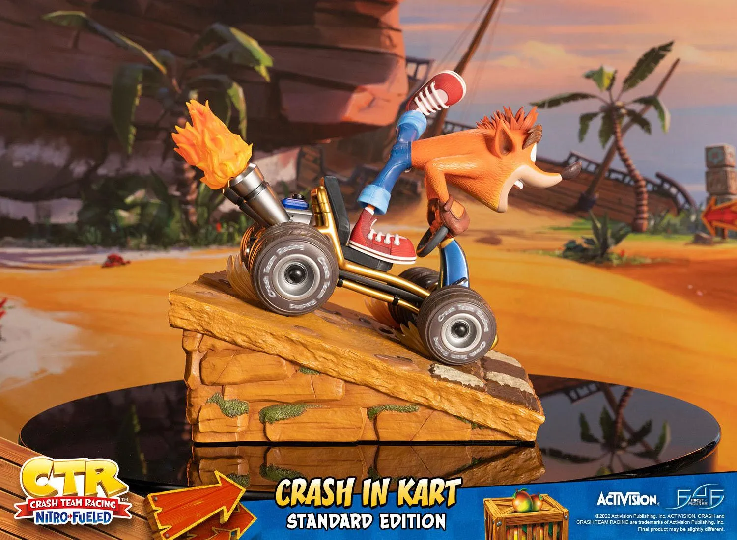 First 4 Figures Crash Team Racing Nitro-Fueled Crash in Kart Statue