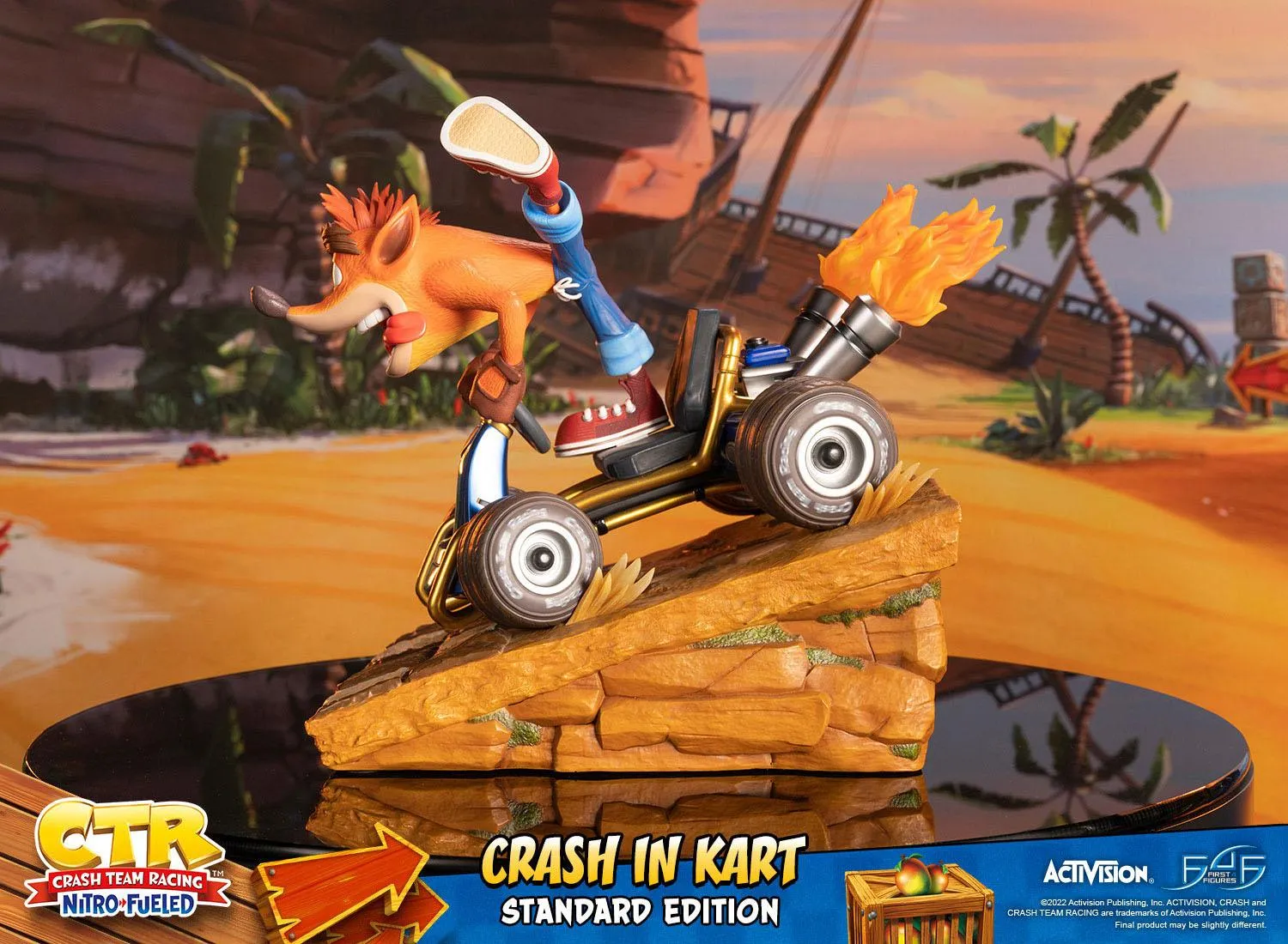 First 4 Figures Crash Team Racing Nitro-Fueled Crash in Kart Statue