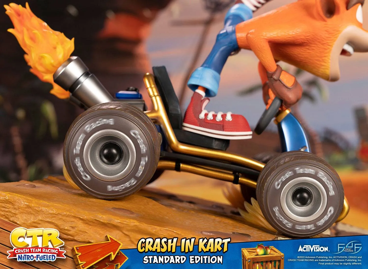 First 4 Figures Crash Team Racing Nitro-Fueled Crash in Kart Statue