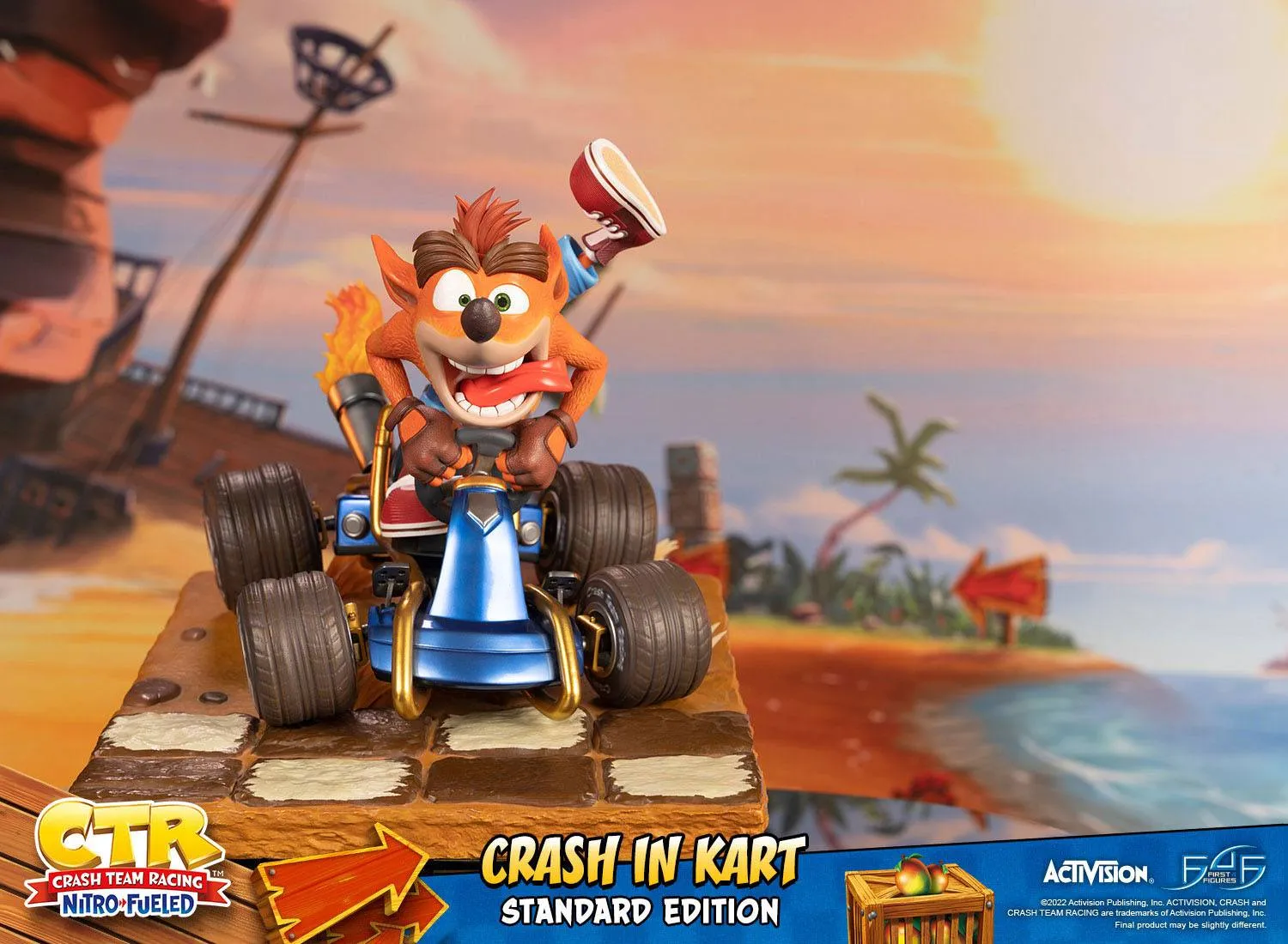 First 4 Figures Crash Team Racing Nitro-Fueled Crash in Kart Statue