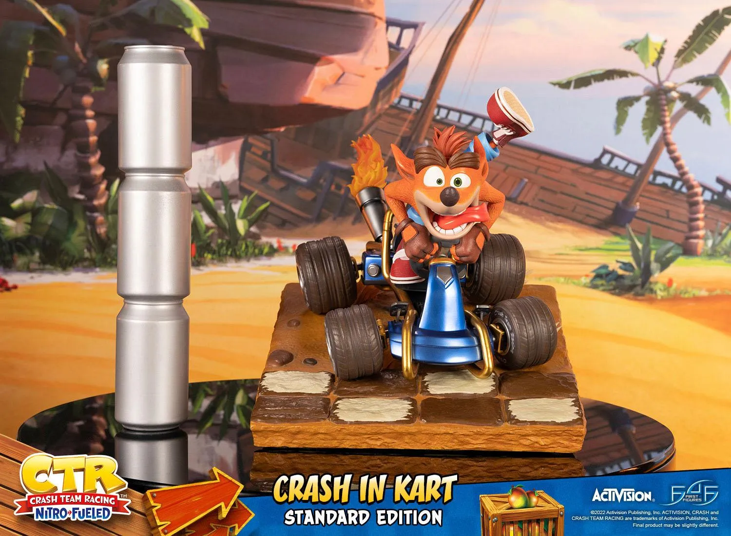 First 4 Figures Crash Team Racing Nitro-Fueled Crash in Kart Statue