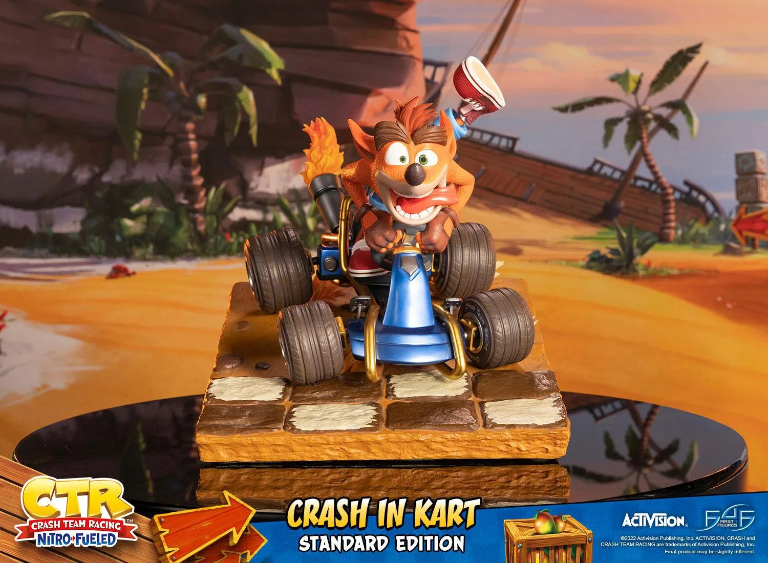 First 4 Figures Crash Team Racing Nitro-Fueled Crash in Kart Statue