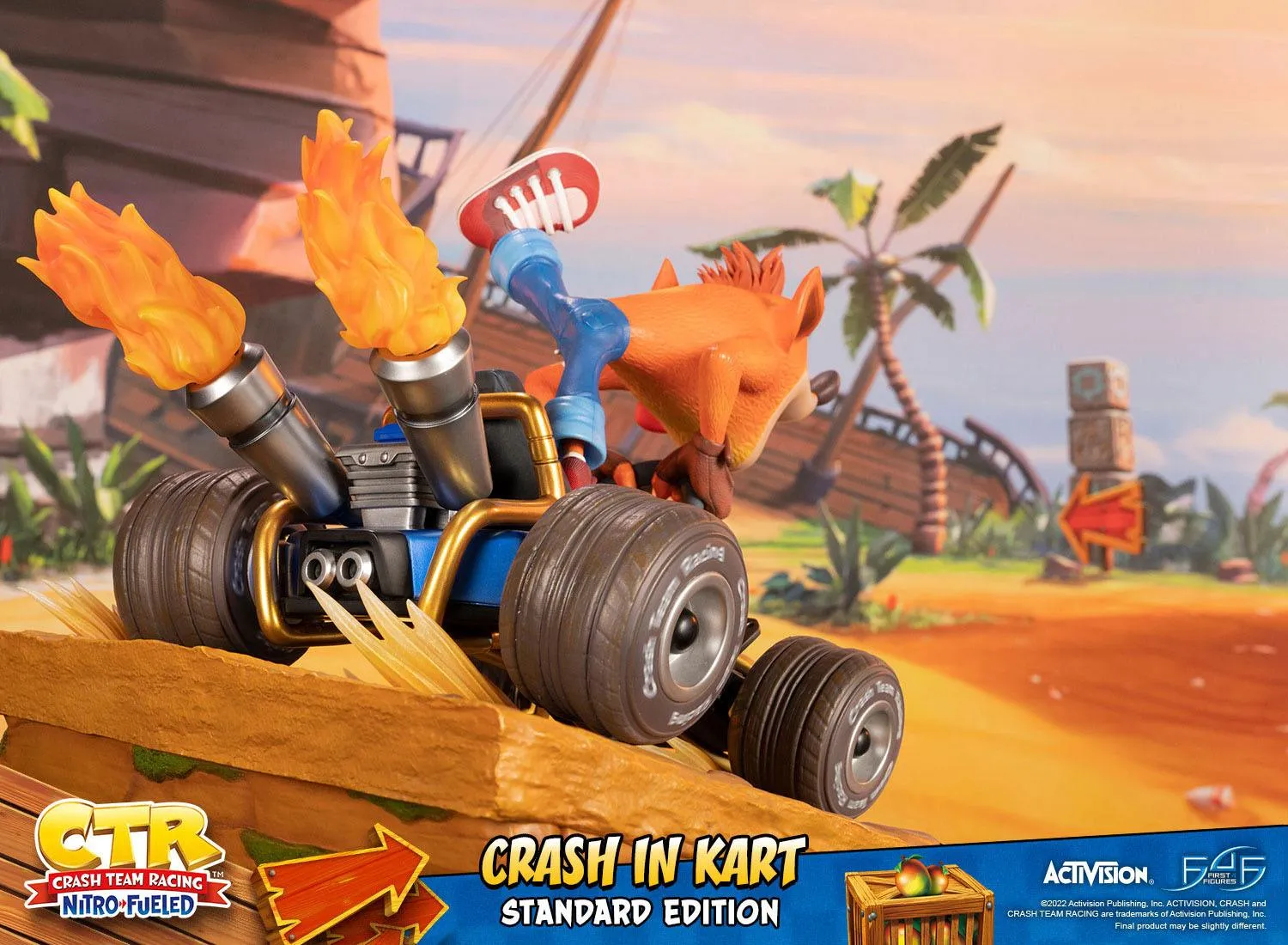 First 4 Figures Crash Team Racing Nitro-Fueled Crash in Kart Statue