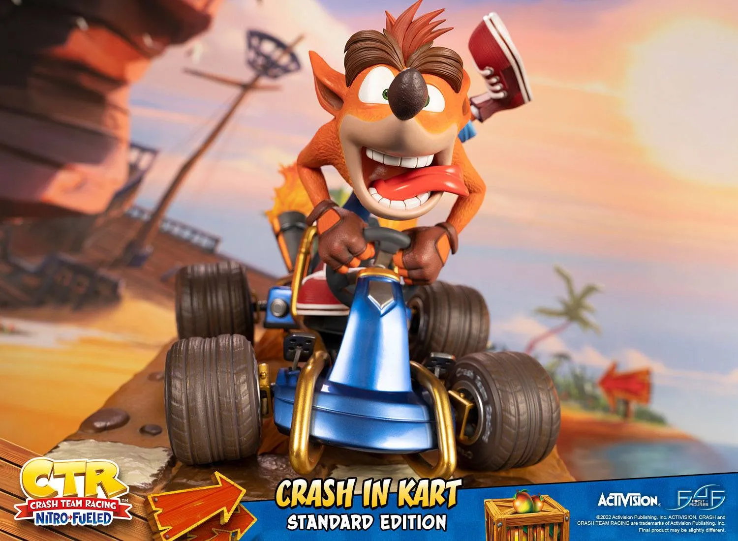 First 4 Figures Crash Team Racing Nitro-Fueled Crash in Kart Statue