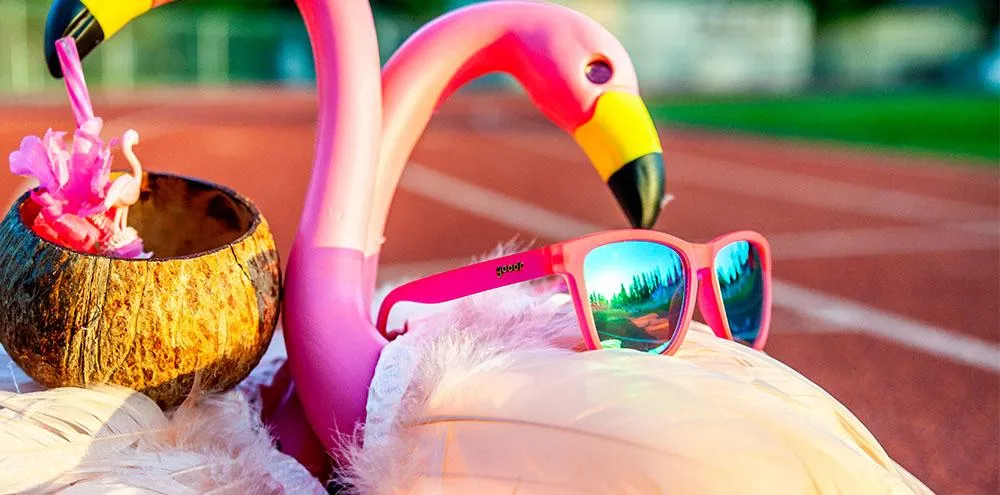 goodr sunglasses - Flamingos On A Booze Cruise