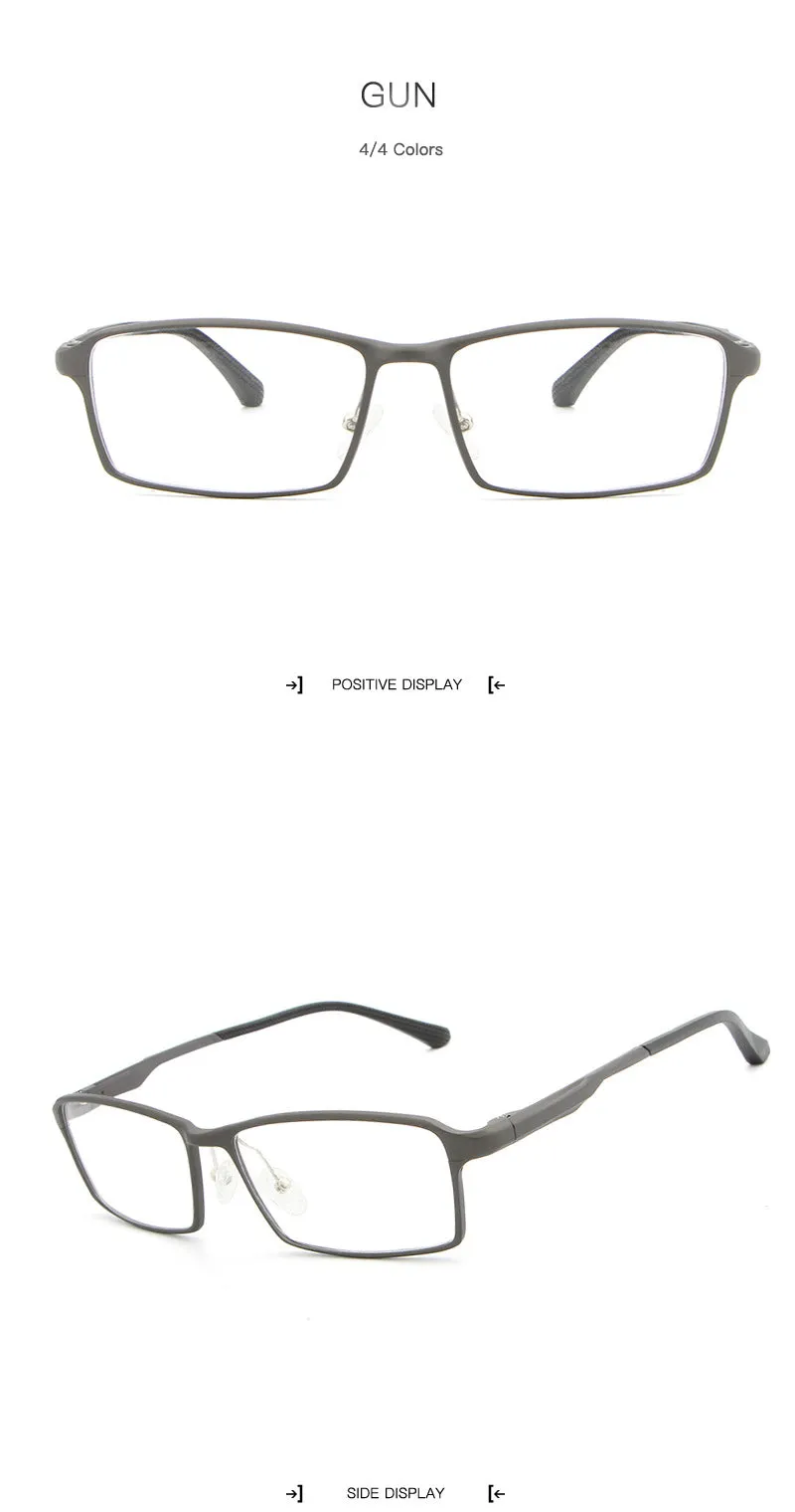 Hdcrafter Tr90 17G Lightweight Glasses Frame Hyperopia Eyeglasses Frames Reading Titaniun L-P6287