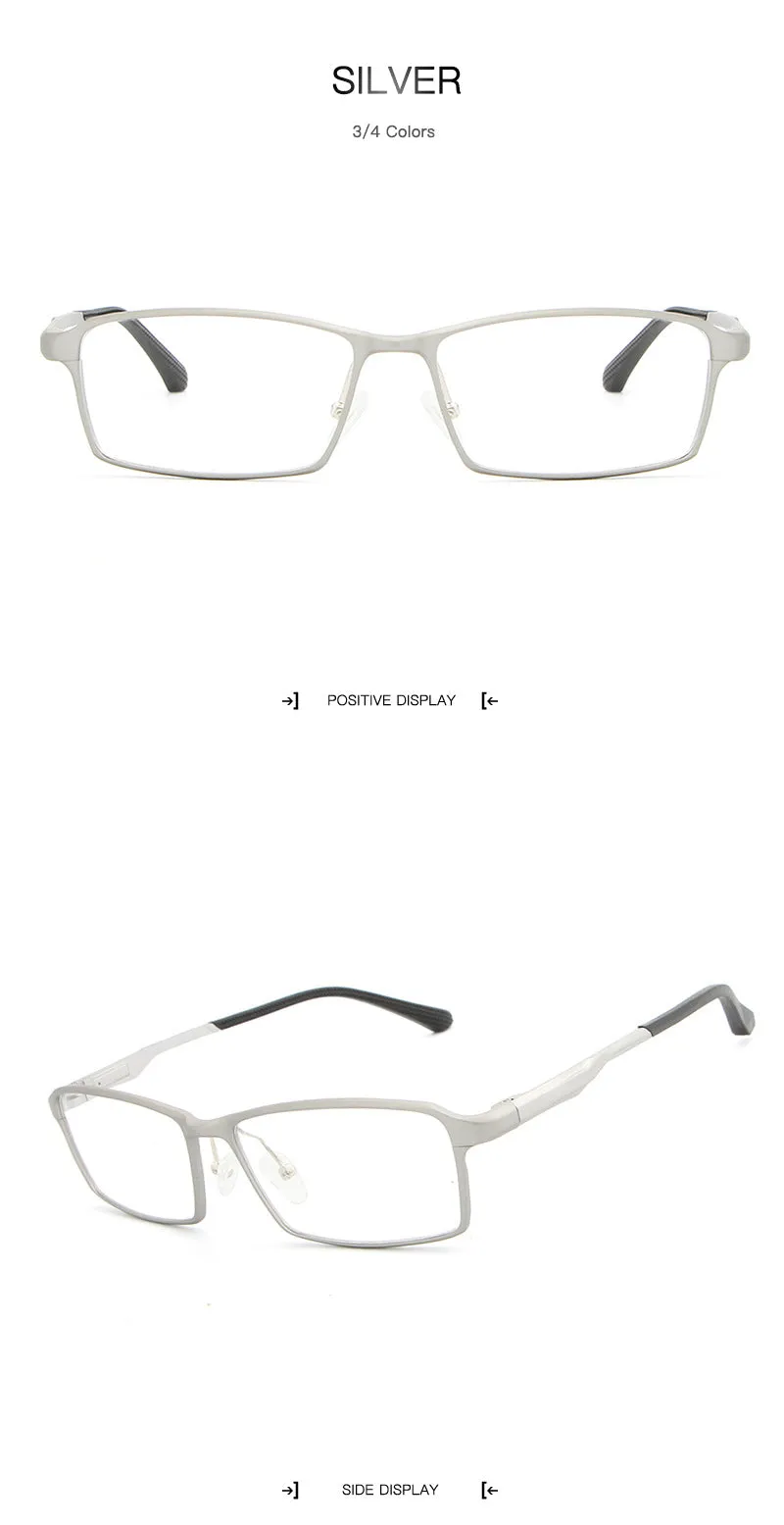 Hdcrafter Tr90 17G Lightweight Glasses Frame Hyperopia Eyeglasses Frames Reading Titaniun L-P6287