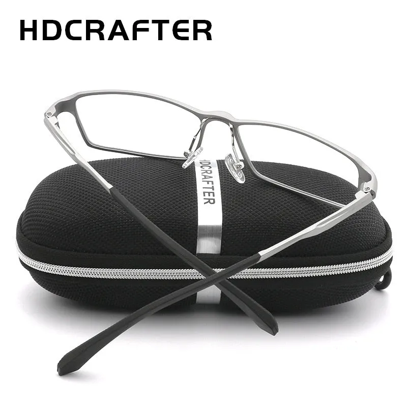 Hdcrafter Tr90 17G Lightweight Glasses Frame Hyperopia Eyeglasses Frames Reading Titaniun L-P6287