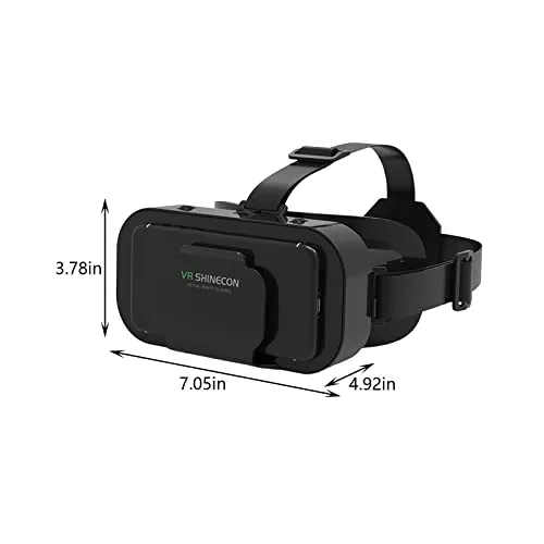 Head Mounted 3D HD VR Glasses - Universal Goggles Movies Video Games 360 ° Panoramic Immersive Experience Movies Video Games VR Glasses forChildren Family Adults Birthday Holiday