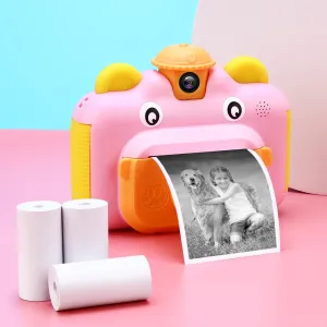 Kids Camera Instant Print Camera for Children 1080P HD Video Photo Camera Toys with 32GB Card