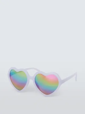 Kids' rainbow heart sunglasses