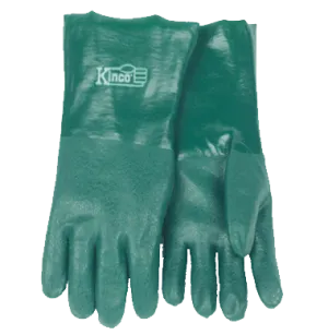 Kinco 7184G 14" Gauntlet Cuff Sandy Finish PVC Gloves (One Dozen)