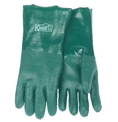 Kinco 7184G 14" Gauntlet Cuff Sandy Finish PVC Gloves (One Dozen)