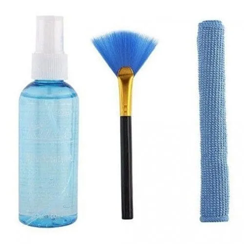 Led Cleaner Monitor Pc Mobile Screen - 3pcs Cleaning Kit Cleaner (100ml)   Brush   Cloth