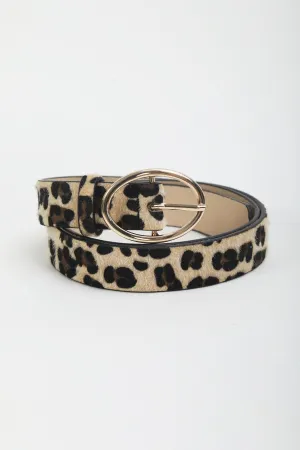 Leopard Print Belt - Size S/M