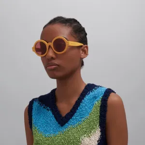 MARNI Nakagin Tower Daze Sunglasses | Yellow