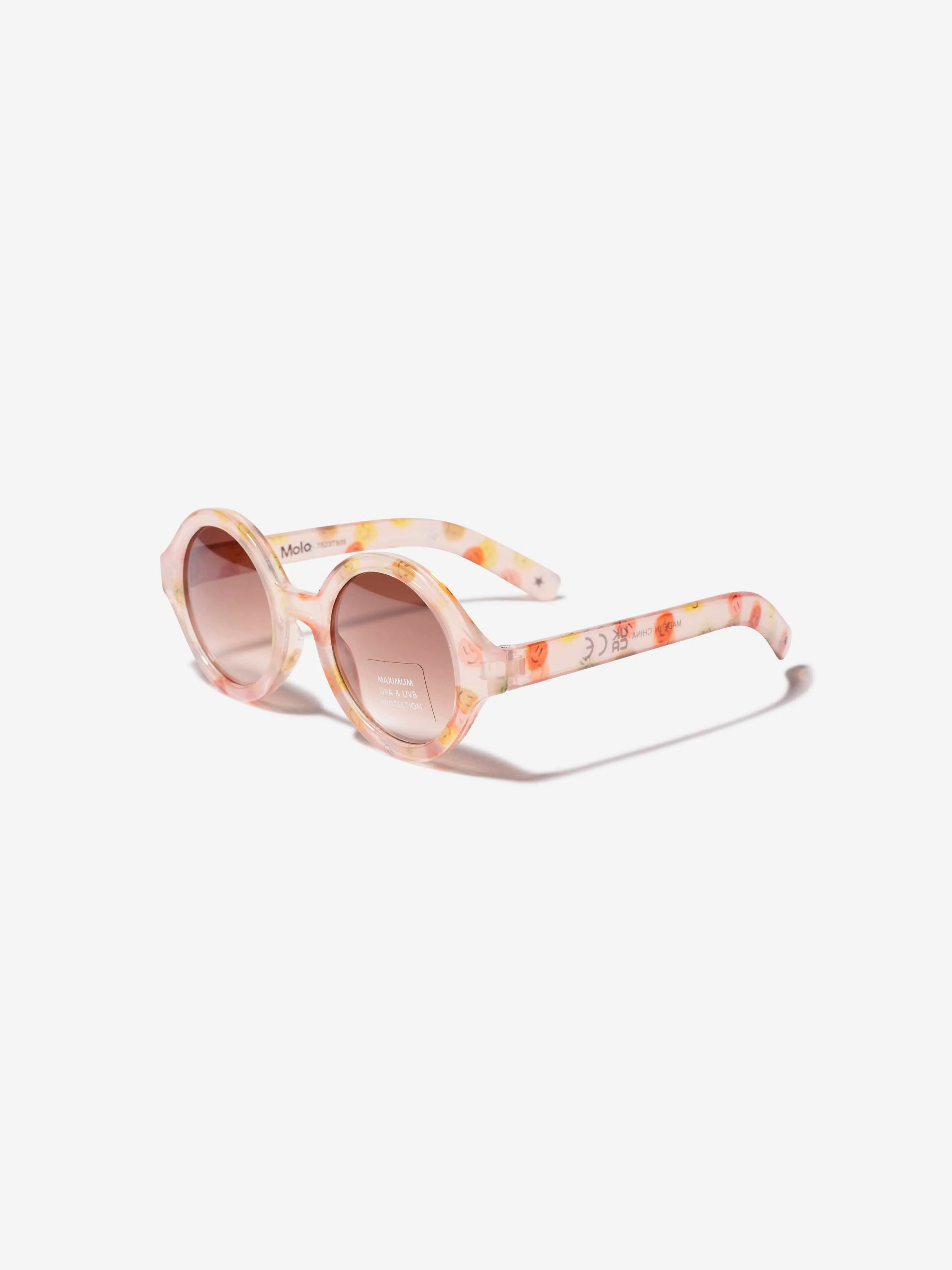 Molo Girls Smiley Face Shelby Sunglasses In Multicolour