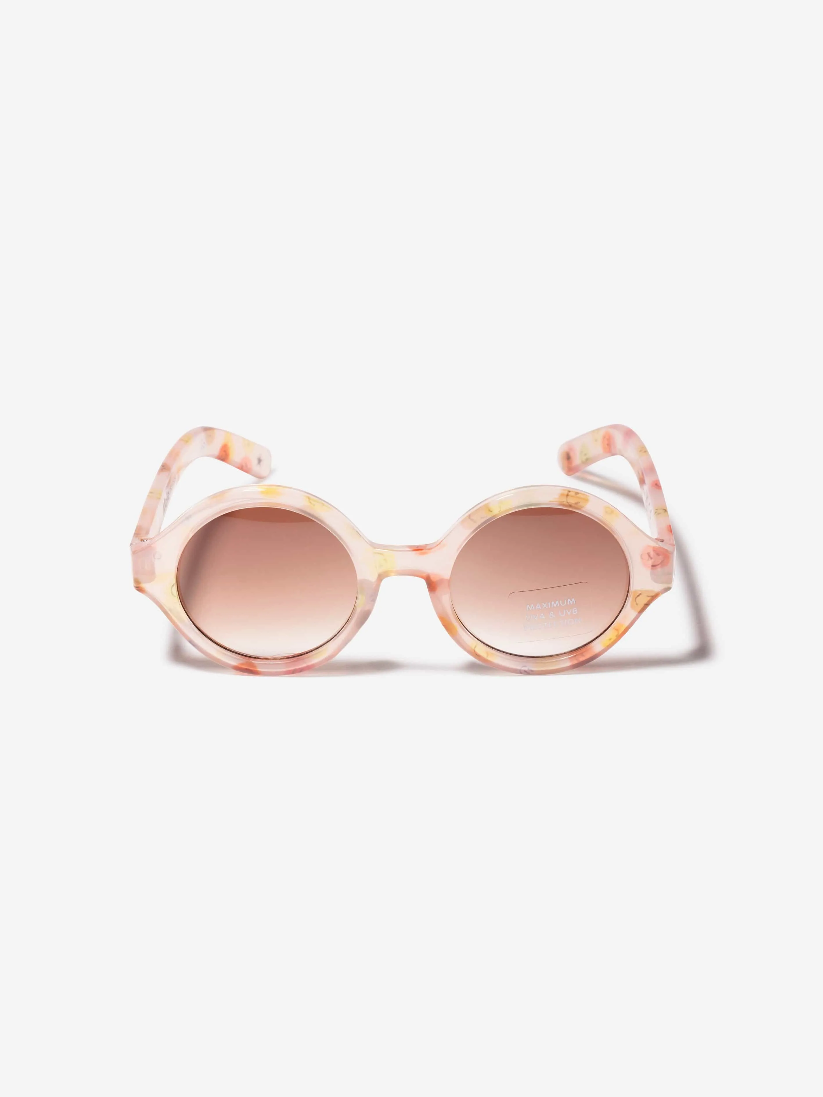 Molo Girls Smiley Face Shelby Sunglasses In Multicolour