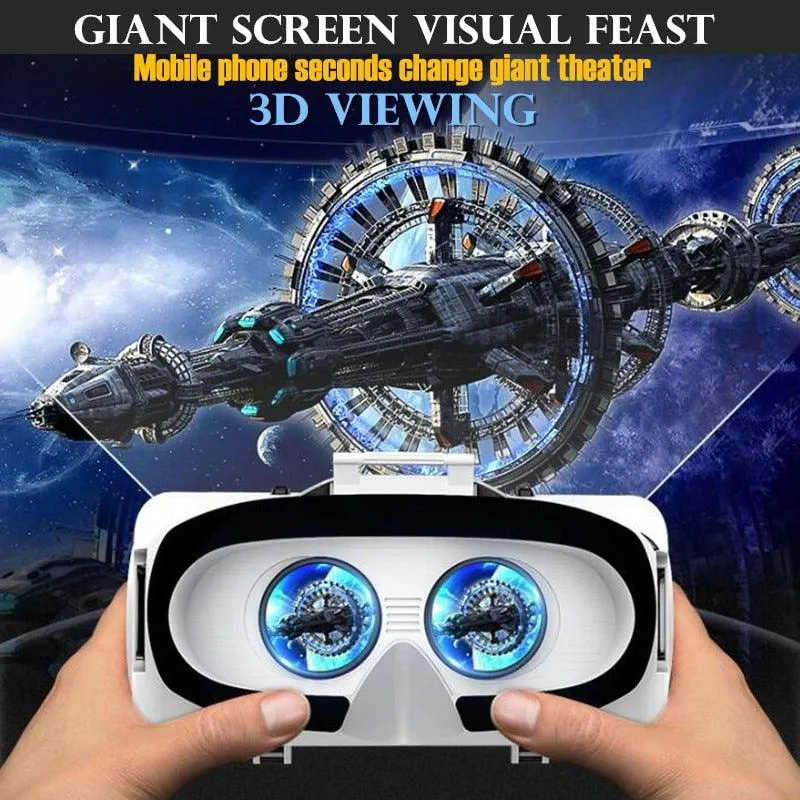 Original VR Virtual Reality 3D Glasses Box Stereo VR Google Cardboard Headset Helmet for IOS Android Smartphone,Wireless Rocker