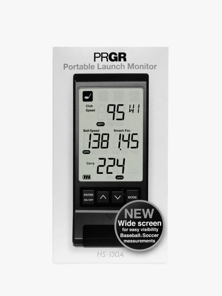 PRGR BLACK PORTABLE LAUNCH MONITOR