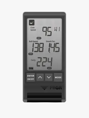 PRGR BLACK PORTABLE LAUNCH MONITOR