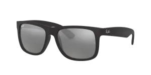 RAY BAN JUSTIN RUBBER BLACK | GREY MIRROR