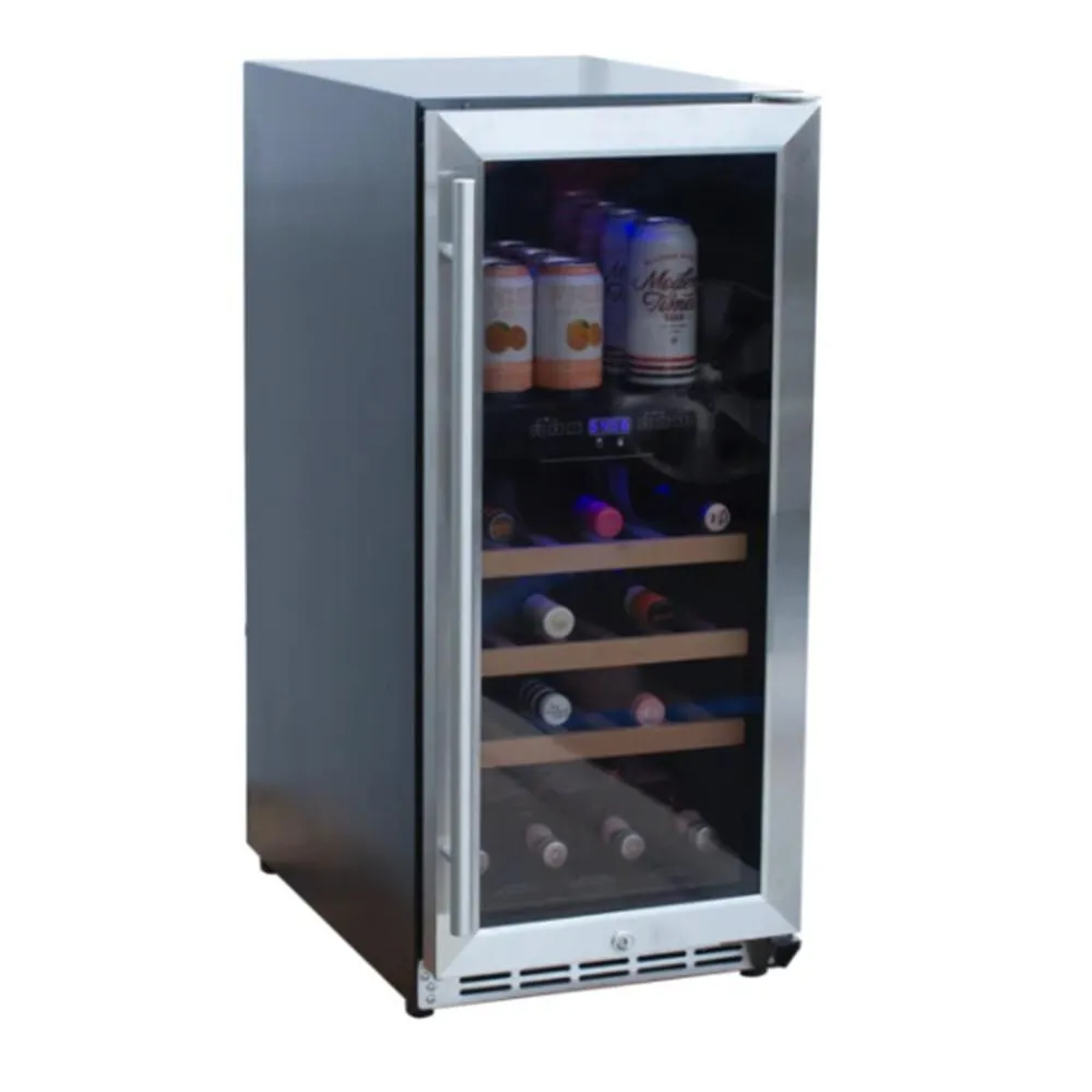 Renaissance: 15" Wine Cooler Refrigerator w/ Glass Door 3.2 CF