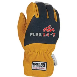 Shelby Specialty 5285 CrossTech Grip Glove without Wristlet NFPA, Gold, 1 Pair